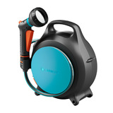 GARDENA Draagbare slangenbox Move slanghaspel Grijs/turquoise, 18692-20