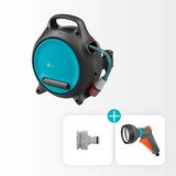 GARDENA Draagbare slangenbox Move slanghaspel Grijs/turquoise, 18692-20