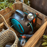 GARDENA Draagbare slangenbox Move slanghaspel Grijs/turquoise, 18692-20