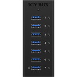 ICY BOX IB-AC618 usb-hub 7x USB-A 3.2 (5 Gbit/s), USB charge port