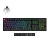 Keychron K10X-C3, toetsenbord Zwart, US lay-out, Keychron Super Brown, RGB, Cherry Double-shot PBT Keycaps, Bluetooth / USB-C