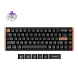 Keychron K6 HE-F1 RGB mechanisch toetsenbord Zwart, US lay-out (QWERTY), Gateron Double-Rail Magnetic Nebula, 65%, RGB leds, OSA Double-shot PBT, hot swap, USB-C | 2.4 GHz | Bluetooth 5.1