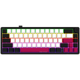 LORGAR KBP70MW, gaming toetsenbord Zwart, US lay-out, LOGAR Toxic Purple, 65%, RGB, Hot-swappable, PBT Double-shot, Bluetooth / 2.4GHz / USB