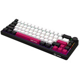 LORGAR KBP70MW, gaming toetsenbord Zwart, US lay-out, LOGAR Toxic Purple, 65%, RGB, Hot-swappable, PBT Double-shot, Bluetooth / 2.4GHz / USB
