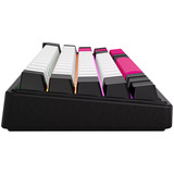 LORGAR KBP70MW, gaming toetsenbord Zwart, US lay-out, LOGAR Toxic Purple, 65%, RGB, Hot-swappable, PBT Double-shot, Bluetooth / 2.4GHz / USB