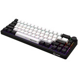 LORGAR KBP70MW, gaming toetsenbord Zwart, US lay-out, LOGAR Toxic Purple, 65%, RGB, Hot-swappable, PBT Double-shot, Bluetooth / 2.4GHz / USB