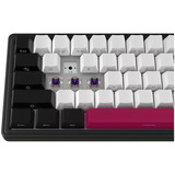 LORGAR KBP70MW, gaming toetsenbord Zwart, US lay-out, LOGAR Toxic Purple, 65%, RGB, Hot-swappable, PBT Double-shot, Bluetooth / 2.4GHz / USB