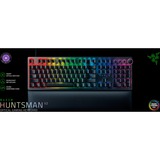 Razer Huntsman V2, gaming toetsenbord Zwart, US lay-out, Razer Clicky Optical (Purple), RGB leds, PBT Double Shot