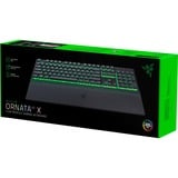Razer Ornata V3 X Low Profile RGB gaming toetsenbord Zwart, US lay-out (QWERTY), Membraan, 100%
