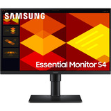 SAMSUNG S22D400GAU Essential S4 S40GD 22" monitor Zwart, 100 Hz | HDMI | DisplayPort | USB