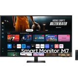 SAMSUNG Smart Monitor M7 M70D LS43DM702UUXEN 43" 4K UHD  Zwart, 2x HDMI, USB-C, WiFi, BT, Sound