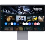 Samsung Smart Monitor M9 M90SF 32" 4K UHD  Zilver, HDMI, DisplayPort, 2x USB-A, USB-C, Wi-Fi 5, BT, 165 Hz