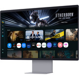 Samsung Smart Monitor M9 M90SF 32" 4K UHD  Zilver, HDMI, DisplayPort, 2x USB-A, USB-C, Wi-Fi 5, BT, 165 Hz