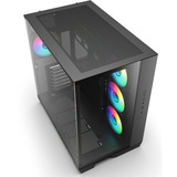 Sharkoon Steel Shark midi tower behuizing Zwart | 2x USB-A | 1x USB-C | RGB | Tempered Glass