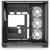 Sharkoon Steel Shark midi tower behuizing Zwart | 2x USB-A | 1x USB-C | RGB | Tempered Glass