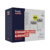 Trust Slimme WiFi Stekkerset Wit, 2 stekkers | energiemeting | afstandsbediening