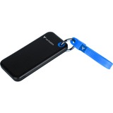 Verbatim Pocket 1 TB externe SSD Zwart/blauw, USB-C 3.2 Gen 2 (10 Gbit/s), Incl. met sleutelhanger en kabelbevestiging