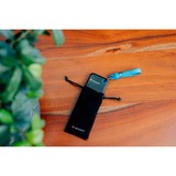 Verbatim Pocket 1 TB externe SSD Zwart/blauw, USB-C 3.2 Gen 2 (10 Gbit/s), Incl. met sleutelhanger en kabelbevestiging