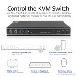 ACT Connectivity 2-Poorts Dual HDMI 4K@60Hz KVM switch, USB 3.2 Gen1 (USB 3.0) kvm-switch Zwart