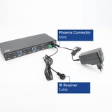 ACT Connectivity 2-Poorts Dual HDMI 4K@60Hz KVM switch, USB 3.2 Gen1 (USB 3.0) kvm-switch Zwart