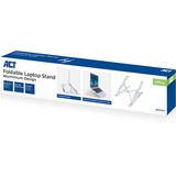 ACT Connectivity Laptopstandaard aluminium, opvouwbaar aluminium, Hoogte verstelbaar in 7 standen