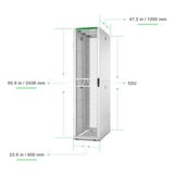 APC NetShelter SX, Server Rack Enclosure, Gen 2, 52U Wit/groen, 2436H x 600W x 1200D mm, AR3308W2