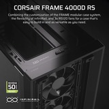 Corsair FRAME 4000D RS midi tower behuizing Zwart | 2x USB-A | 1x USB-C | Tempered Glass