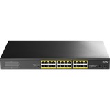 Cudy 24-GbE PoE+ Switch with 2 Uplink SFP Zwart