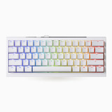 Ducky One X Mini Wireless, toetsenbord Wit, US lay-out, Ducky Inductive, 60%, Hot-swappable, PBT, 2.4 GHz | Bluetooth | USB-C