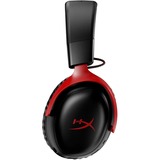 HyperX Cloud III Wireless over-ear gaming headset Zwart/rood, Pc, PlayStation 4, PlayStation 5