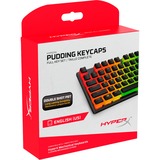 HyperX Pudding Keycaps Full Key Set (Black PBT) Wit/transparant