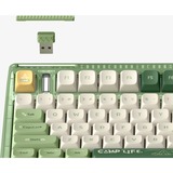 Iqunix OG80 Camping Wireless Mechanical Keyboard Groen, US lay-out (QWERTY), IQUNIX Moonstone Turbo, 80% (TKL)	, RGB leds, Hot-swappable, PBT, 2.4GHz | Bluetooth 5.1 | USB-C