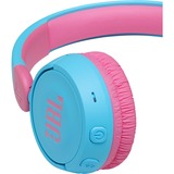 JBL JR310BT draadloze hoofdtelefoon  Blauw/roze, Bluetooth