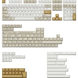 Keychron Cherry Profile Double-Shot PBT Full Keycap-Set - Camel keycaps Wit/beige, 219 Stuks, ANSI & UK ISO Layout