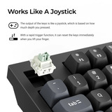 Keychron Q5 HE 8K Magnetic Switch Keyboard Zwart, US lay-out (QWERTY), Keychron Ultra-Fast Lime, 96%, RGB leds, OSA double-shot PBT, hot swap, Knob