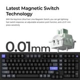 Keychron Q5 HE 8K Magnetic Switch Keyboard, toetsenbord Zwart, US lay-out, Keychron Ultra-Fast Lime, RGB leds, 96%, OSA double-shot PBT, hot swap, Knob