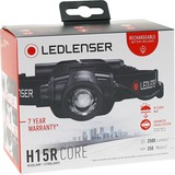 Ledlenser Hoofdlamp H15R Core led verlichting Zwart, 2500 lm, 6000 - 7500K