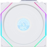 Lian Li UNI FAN TL120 LCD Reverse Blade Wireless Single Pack case fan Wit, 4-pin PWM + 1x 9-pin USB