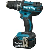 Makita 18 V Klopboor-/schroefmachine DHP482RFJ klopboorschroevendraaier Blauw/zwart, In Mbox, 3,0 Ah accu (2 stuks), lader