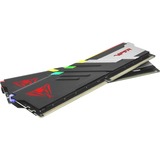 Patriot 64 GB DDR5-6000 (2x 32 GB) Dual-Kit werkgeheugen Zwart, PVVR564G600C30K, Viper Venom RGB, INTEL XMP, AMD EXPO)