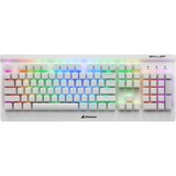 Sharkoon SKILLER SGK3, gaming toetsenbord Wit, US lay-out, Kailh Red, RGB leds