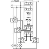 Shelly Pro 3EM-120A energiebesparing Grijs