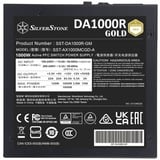 SilverStone SST-DA1000R-GM modulaire 1000 watt voeding  Zwart, 6x PCIe