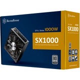 SilverStone SST-SX1000-LPT V1.1, 1000 Watt voeding  Zwart, 6x PCIe, Kabel-management
