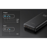 VEGER T100 powerbank 20.000 mAh Zwart