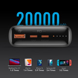 VEGER T100 powerbank 20.000 mAh Zwart