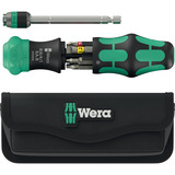 Wera  bitset Zwart/groen