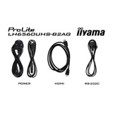 iiyama ProLite LH6560UHS-B2AG 64.5" 4K Ultra HD Public Display Zwart, HDMI, LAN, USB, Audio, Android 11
