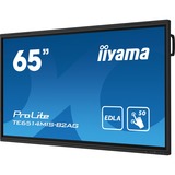 iiyama ProLite TE6514MIS-B2AG 65" 4K Ultra HD Public Display Zwart, 4x HDMI, 1x DisplayPort, USB-A, USB-C, RJ-45, WLAN, Touch, Sound