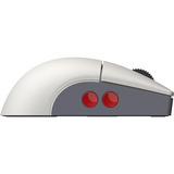 8BitDo Retro R8 Mouse - N Edition Grijs/rood, 50 - 26000 DPI, Bluetooth / USB-C / 2.4 GHz